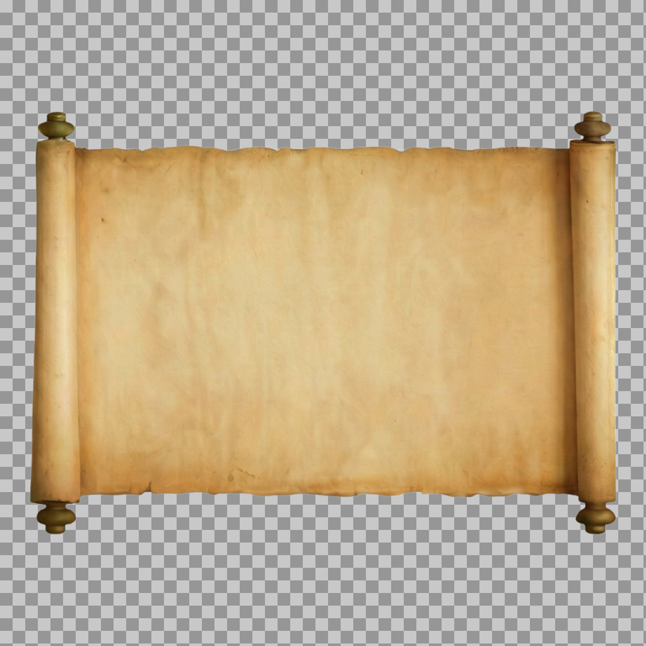 Old Scroll PNG with Transparent Background...
