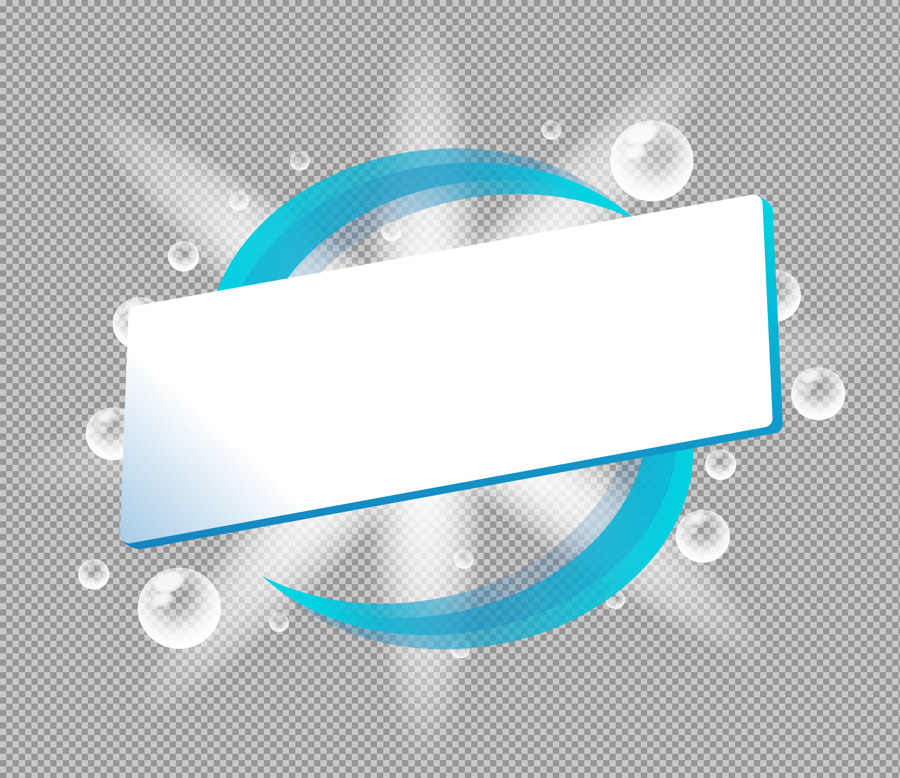 Modern Blue Abstract Banner | Graphic Title Frame PNG...