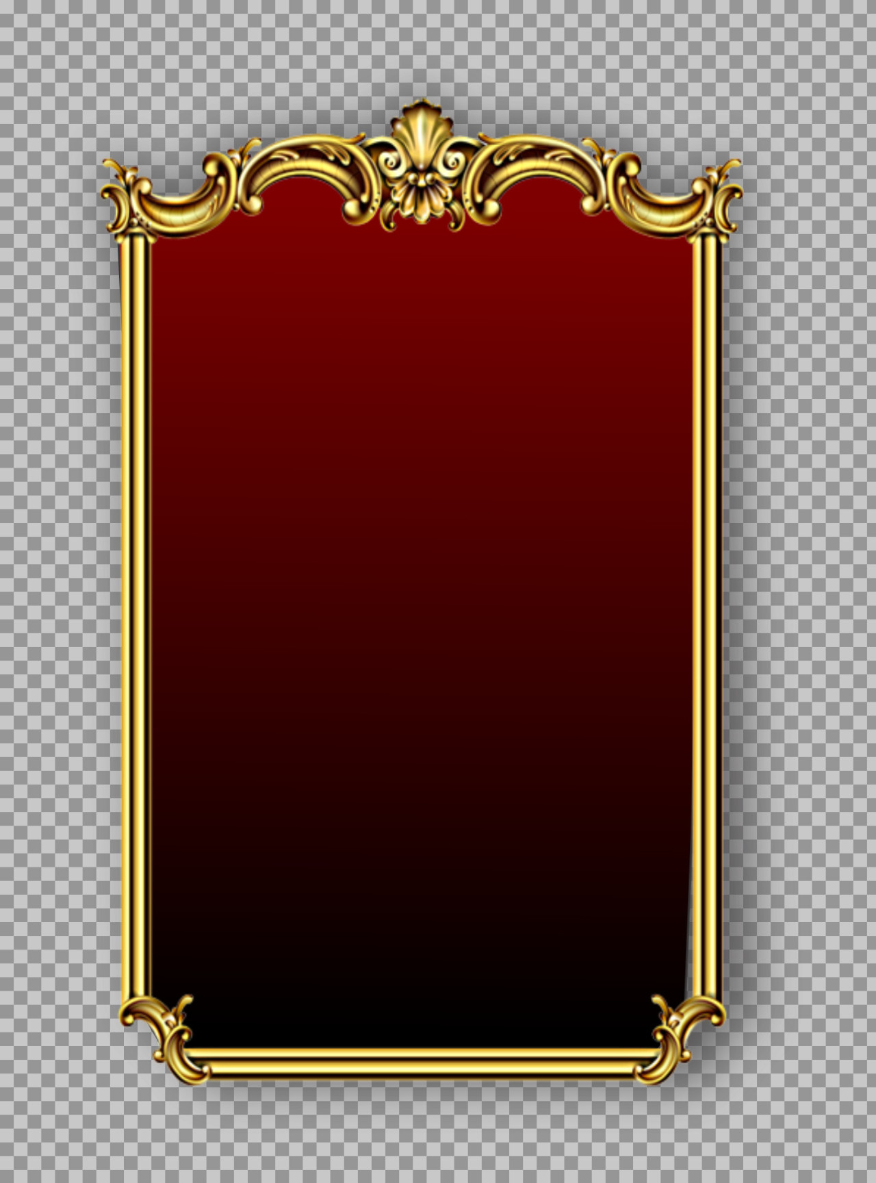 Ornate Gold Frame PNG | Vintage Baroque Picture Frame...
