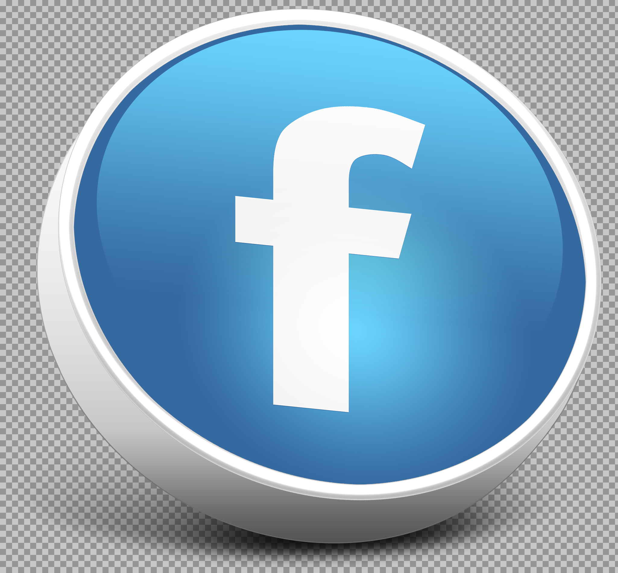 3D Facebook Logo Icon PNG | Free Social Media Button...