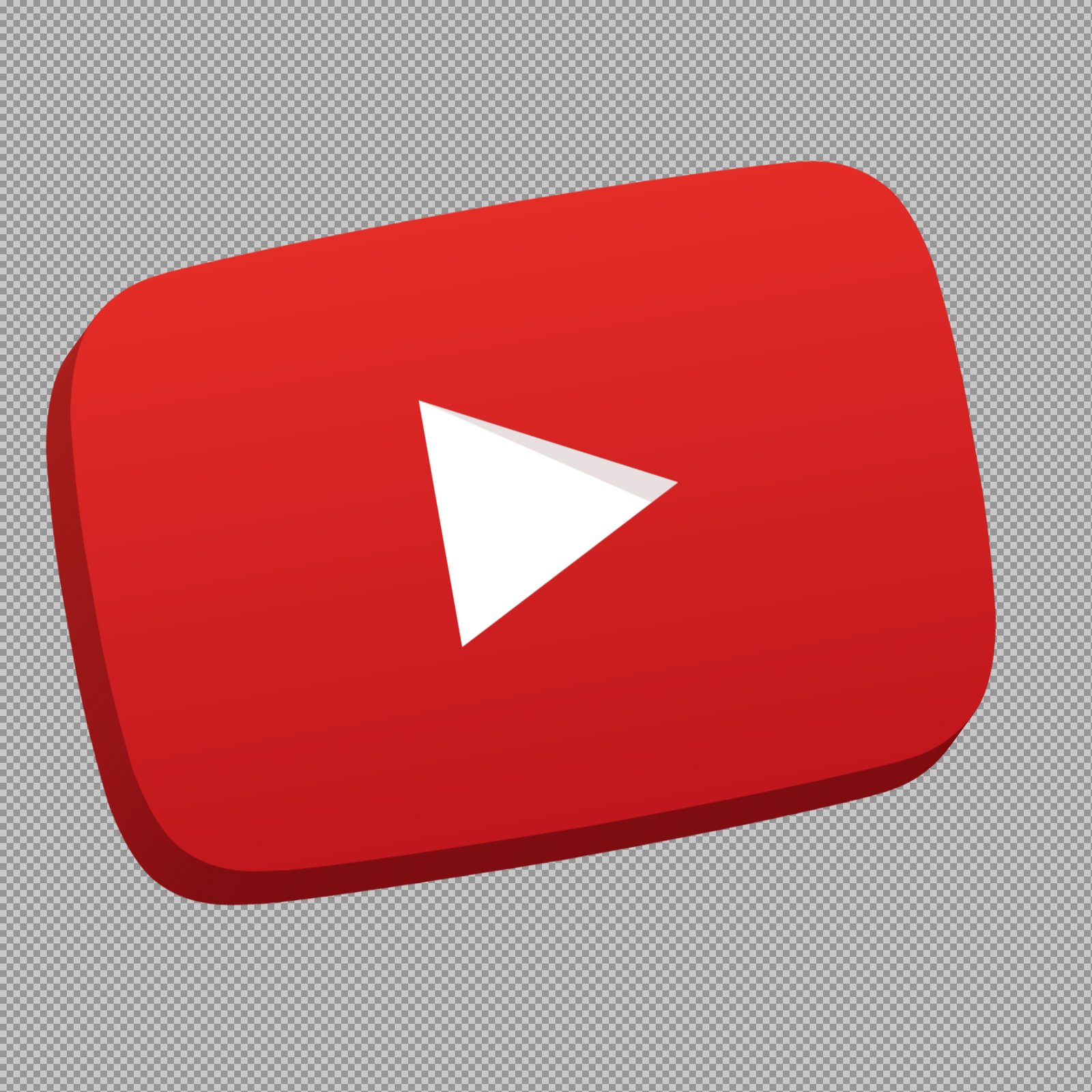 Youtube 3D logo PNG image download...