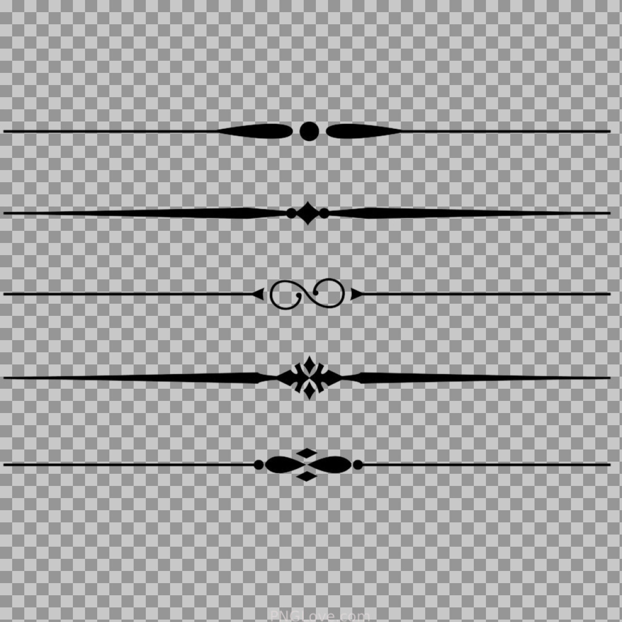 Elegant Line Dividers PNG | Free Transparent Separators