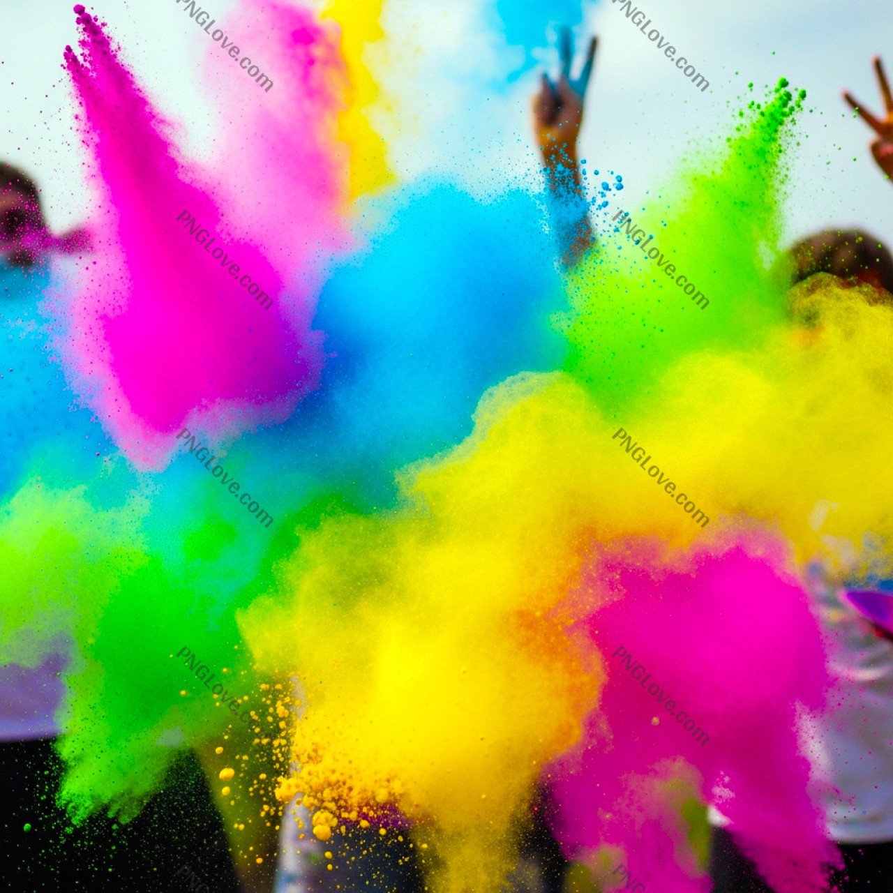 Holi Color Explosion Background | Free Festival of Colors Photo