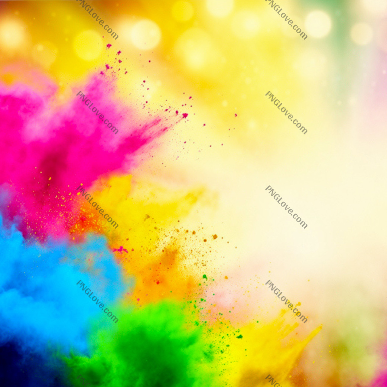 Holi Poster Background | Free Vibrant Color Explosion Design