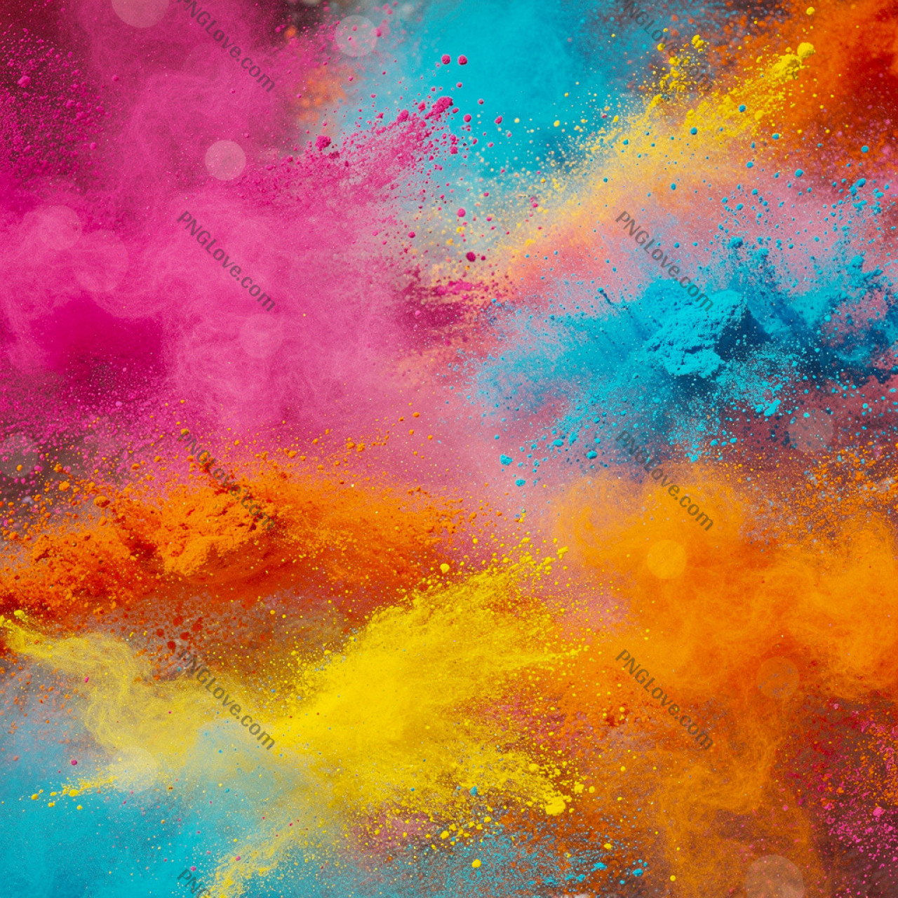 Happy Holi Editing Background | Free HD Color Powder Explosion