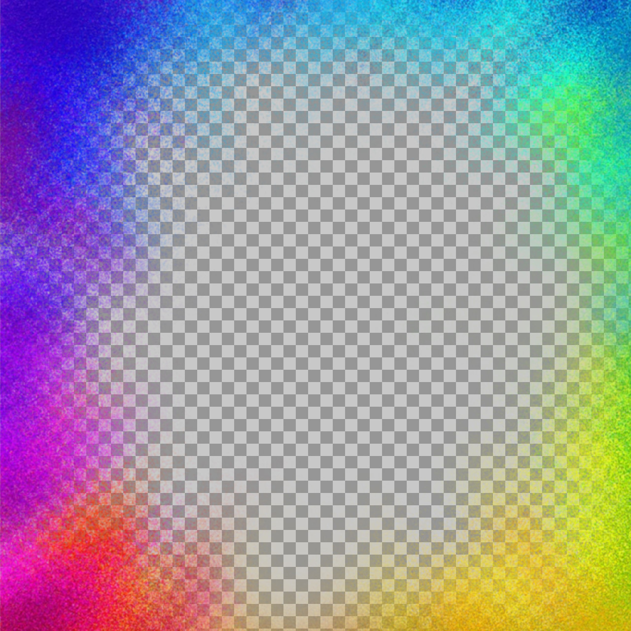 Rainbow Color Spray Frame PNG | Holi Poster Background