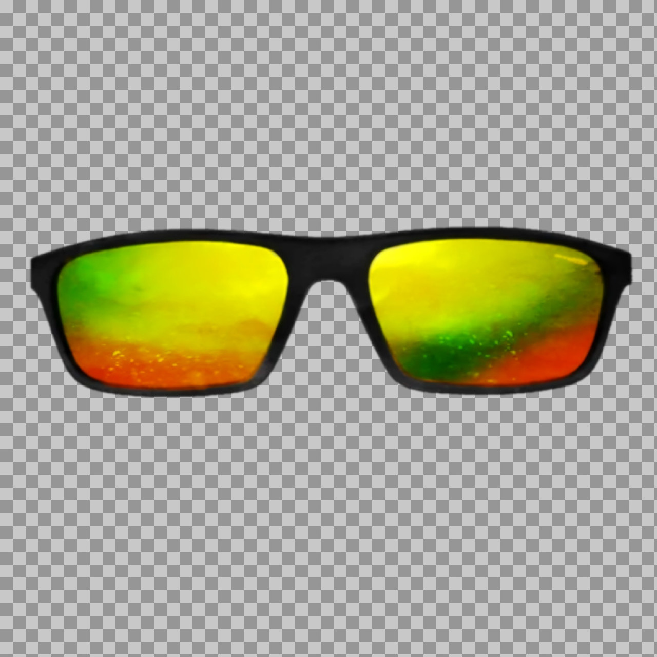 Holi Sunglasses PNG | Cool Color Reflection Glasses for Editing