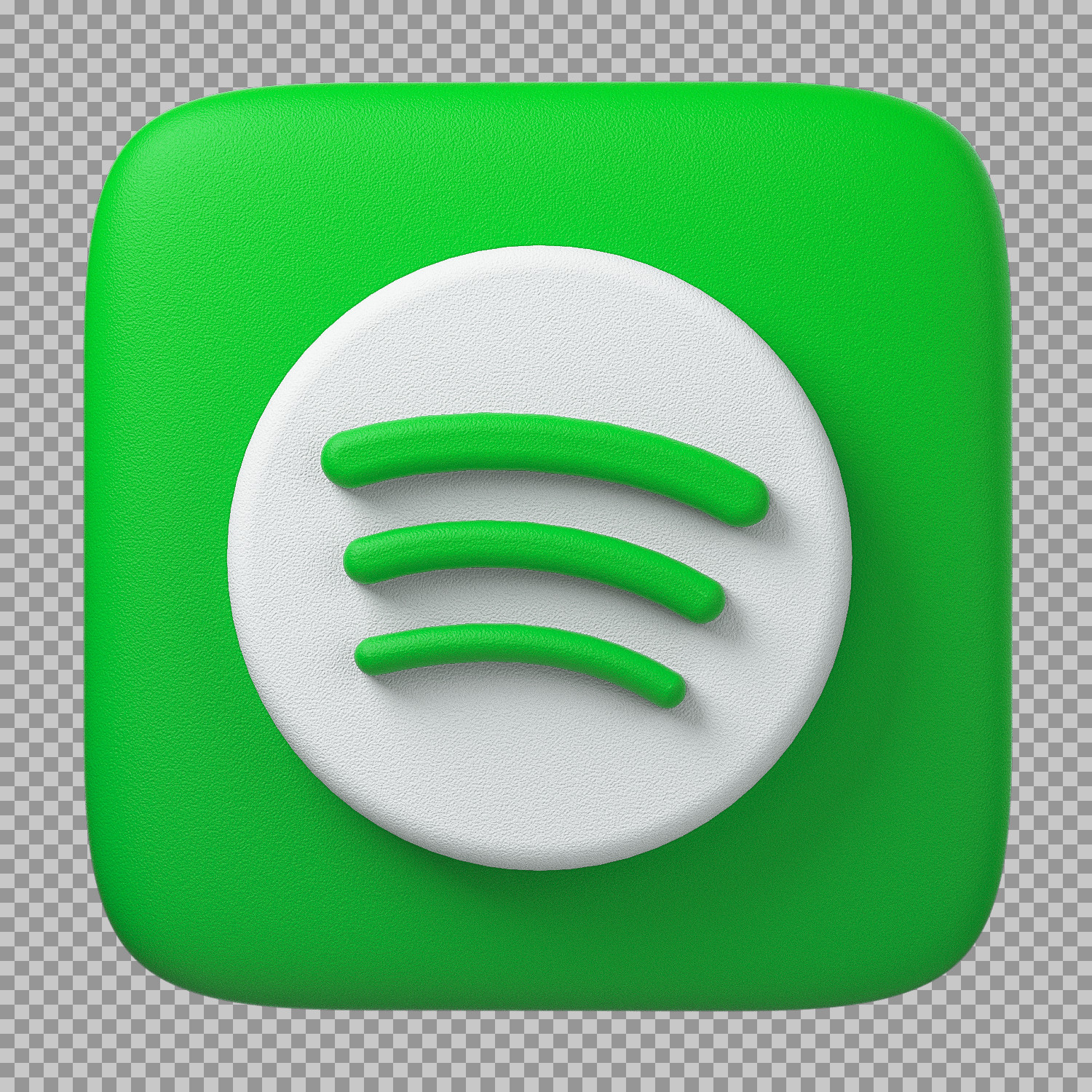 3D Spotify Icon PNG | Free Textured App Logo...