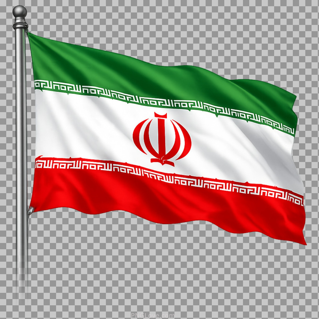 PNG flag of Iran | Waving Iranian Flag PNG transparent image...