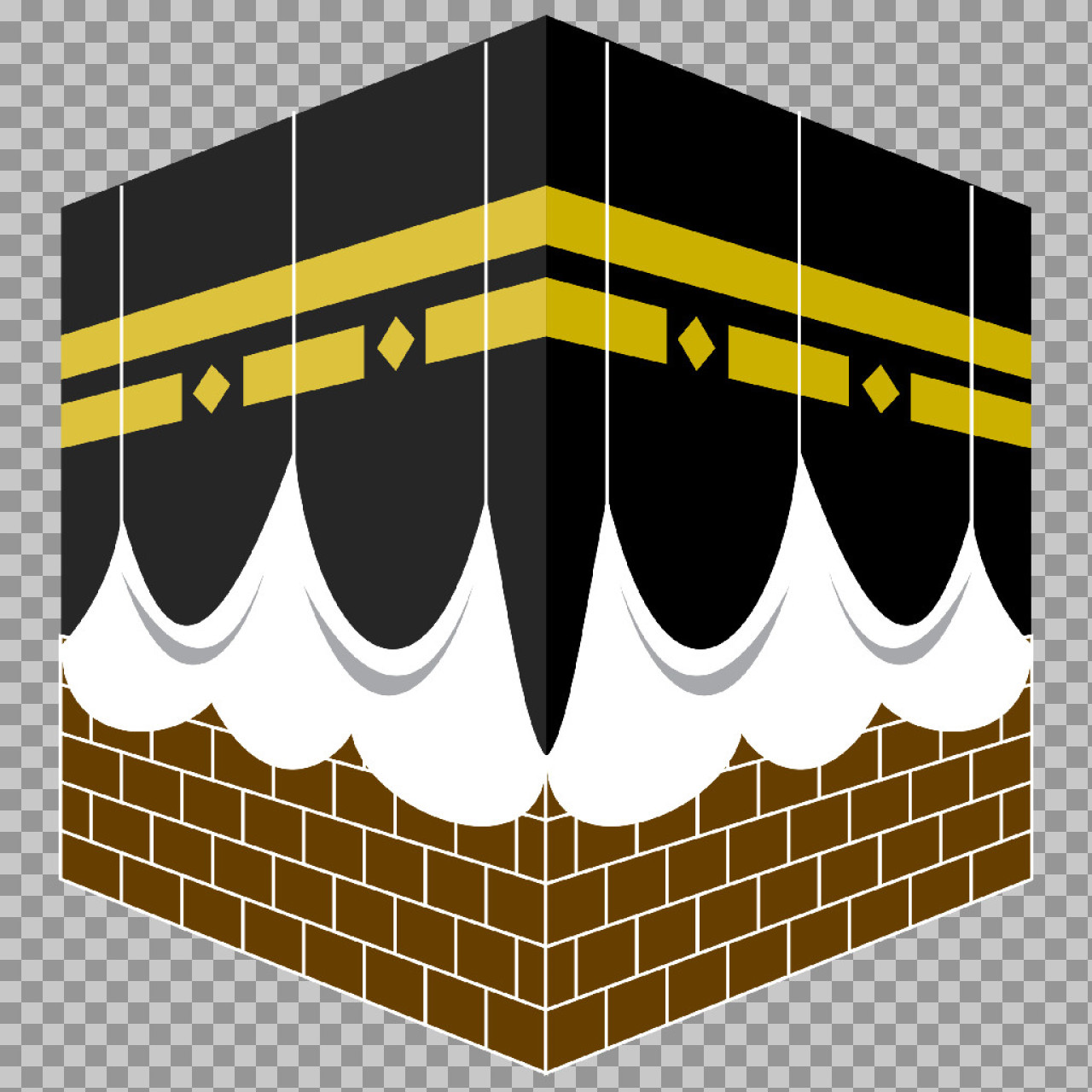 Holy Kaaba PNG | Islamic Vector Illustration