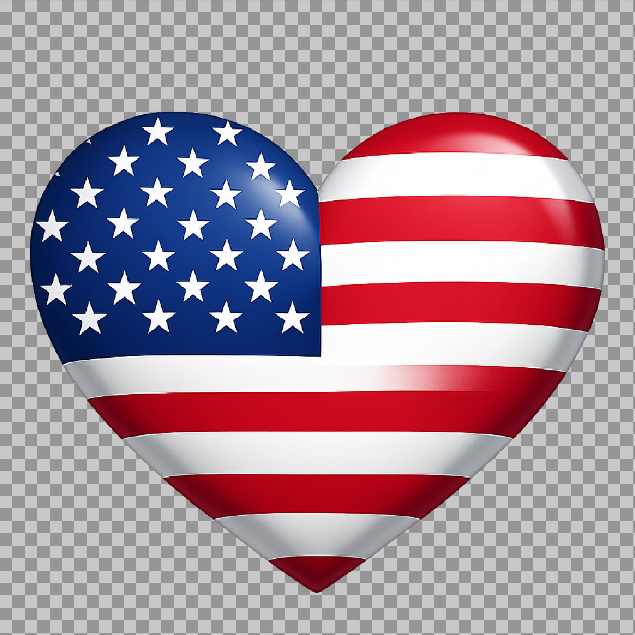 American Flag Heart PNG | Free Transparent Patriotic Graphic...