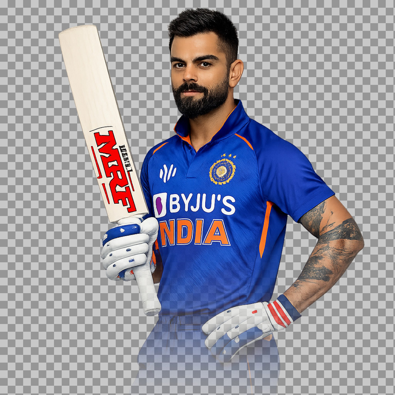 Virat Kohli PNG Image | Indian Cricketer in Team Jersey...