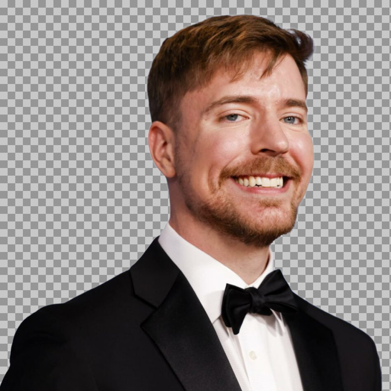 MrBeast in a Tuxedo PNG | Formal YouTuber Portrait