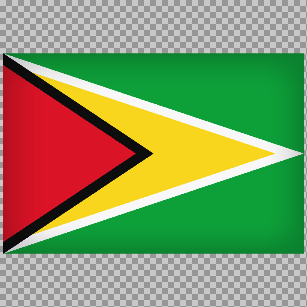 Flag of Guyana PNG Image | The Golden Arrowhead...