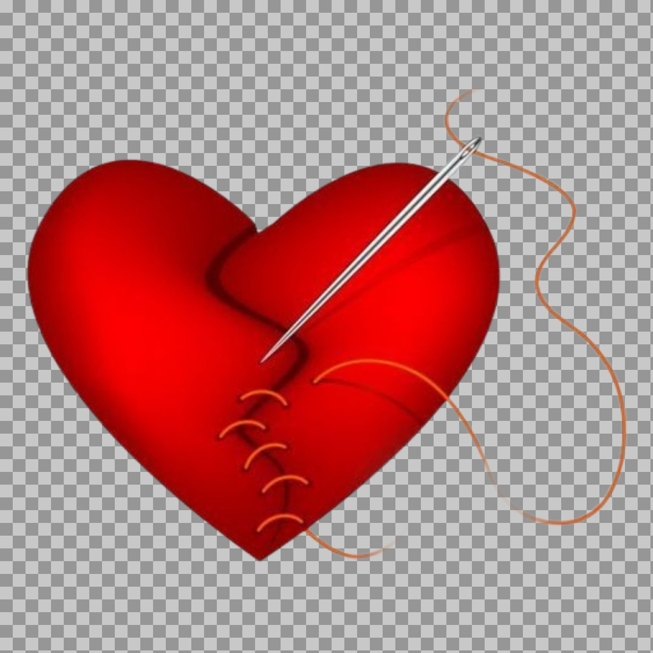 Mending Broken Heart PNG | Symbolic Healing Illustration