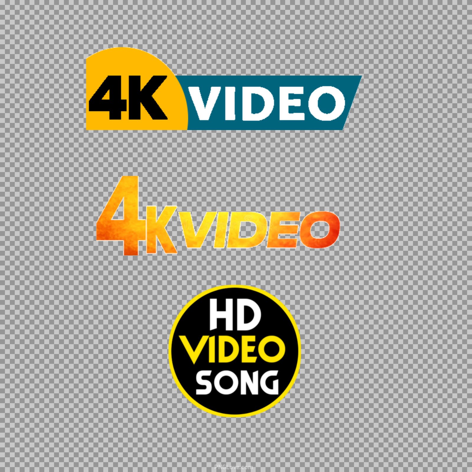 4K video song Logon PNG image | HD video song sticker PNG logo