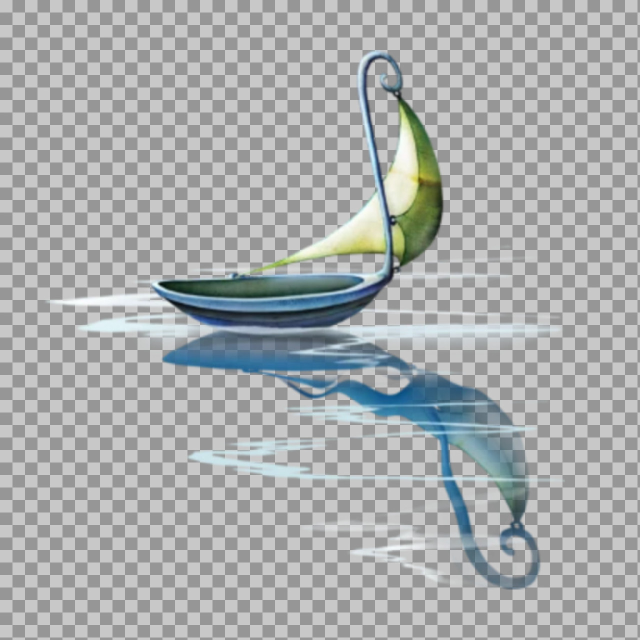 Mystical Fantasy Boat PNG | Ethereal Sailboat Art