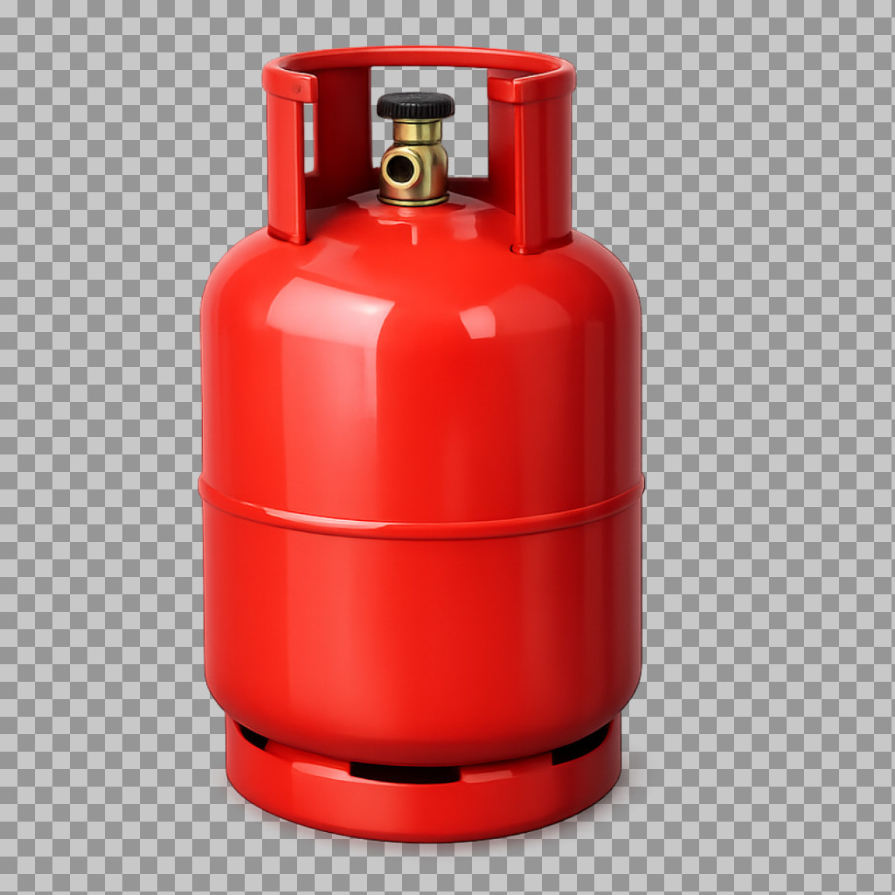 Red LPG Gas Cylinder PNG | Propane Tank Image