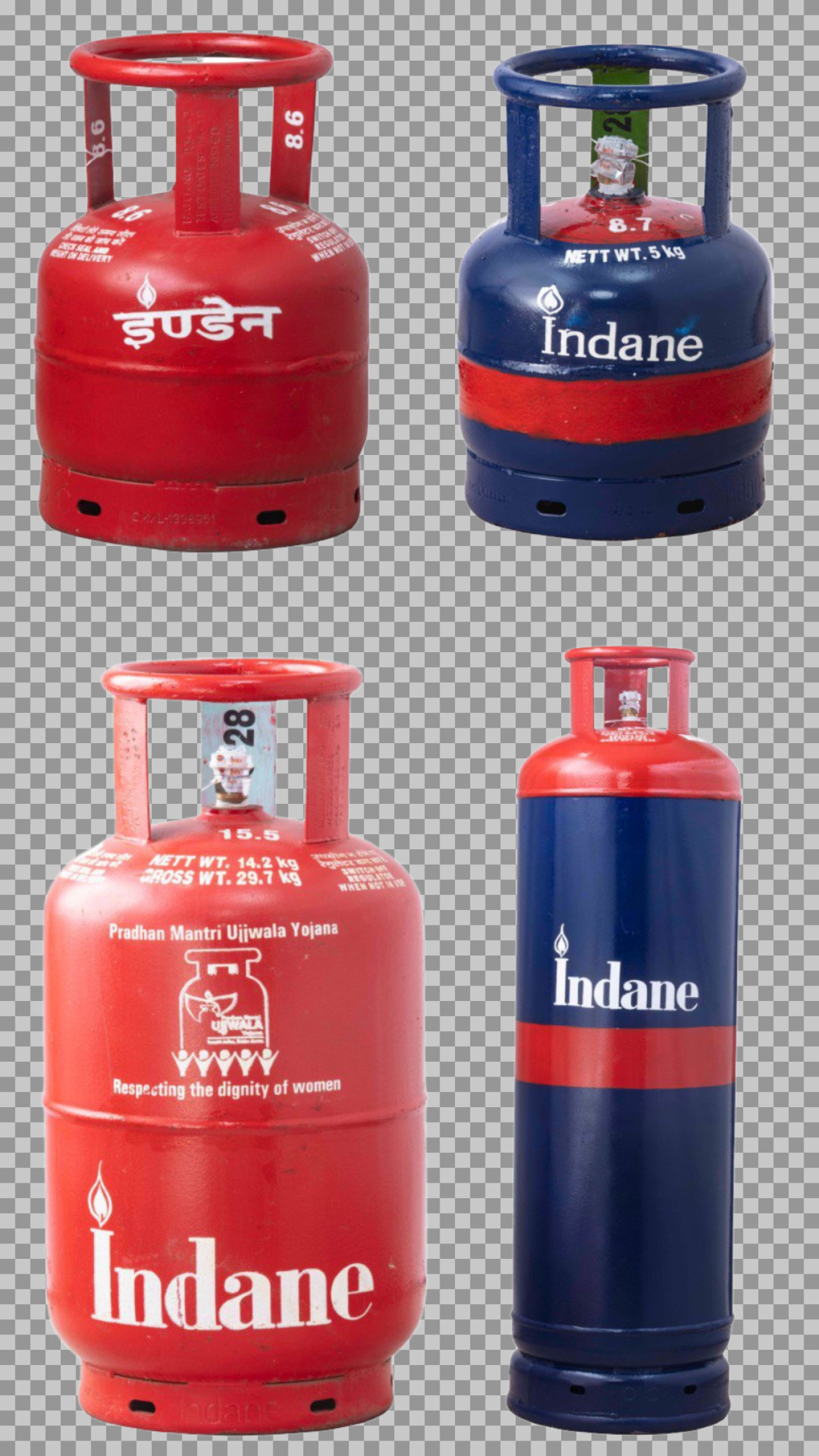 All Types of Indane Gas Cylinders PNG | 5kg, 14.2kg & Ujjwala