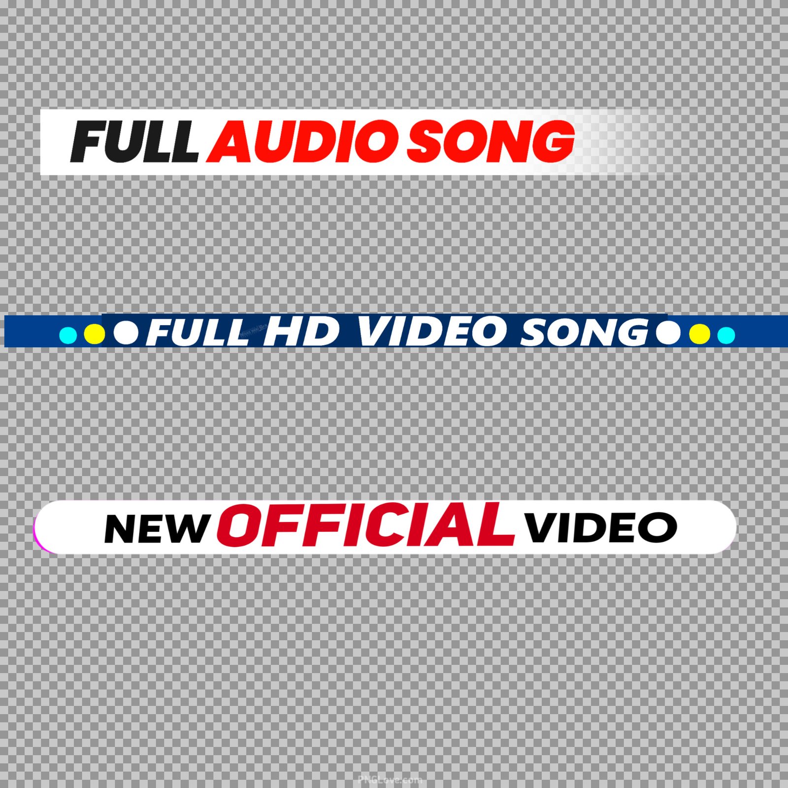 Audio video song logo sticker PNG image download