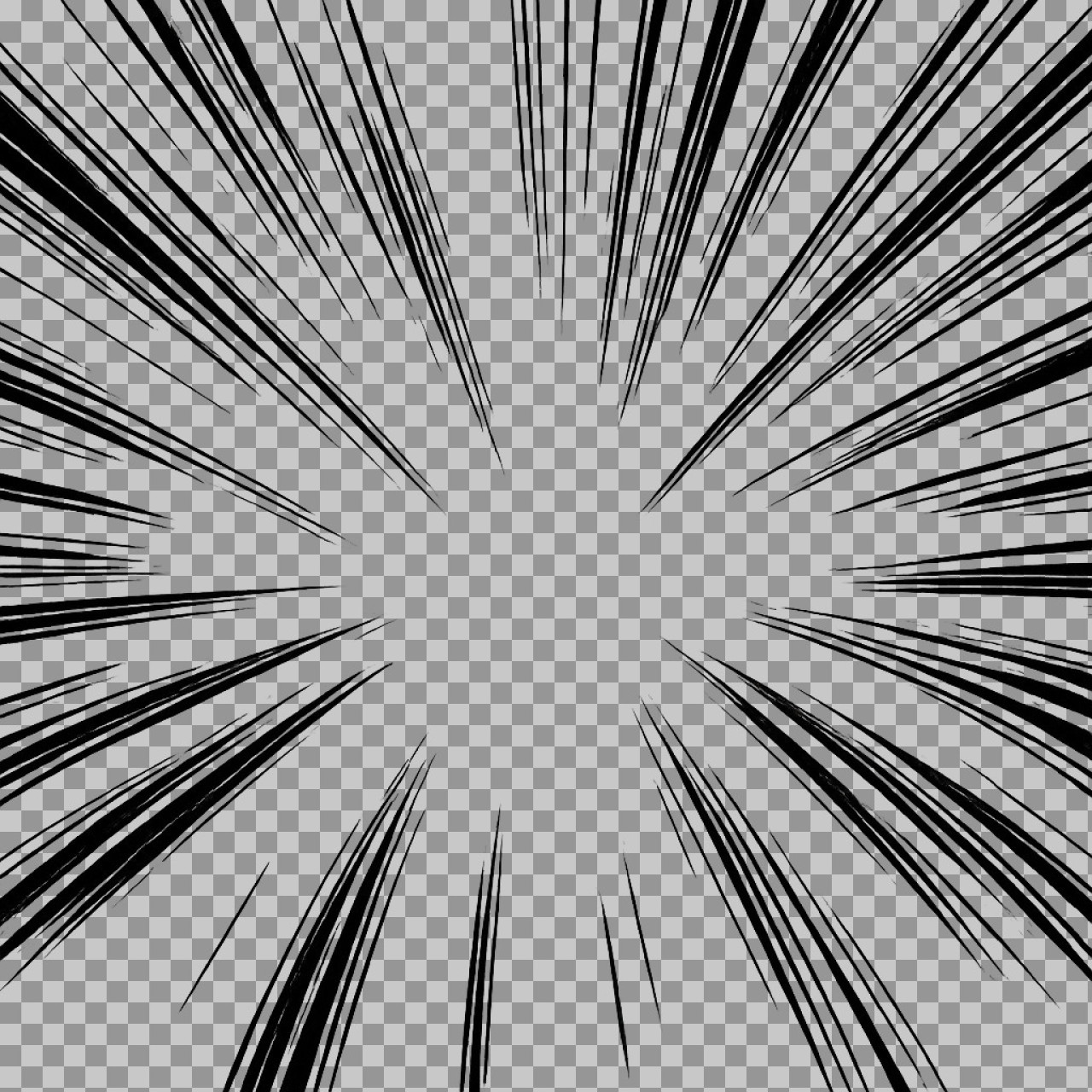 Manga Speed Lines PNG | Free Action Effect Overlay...