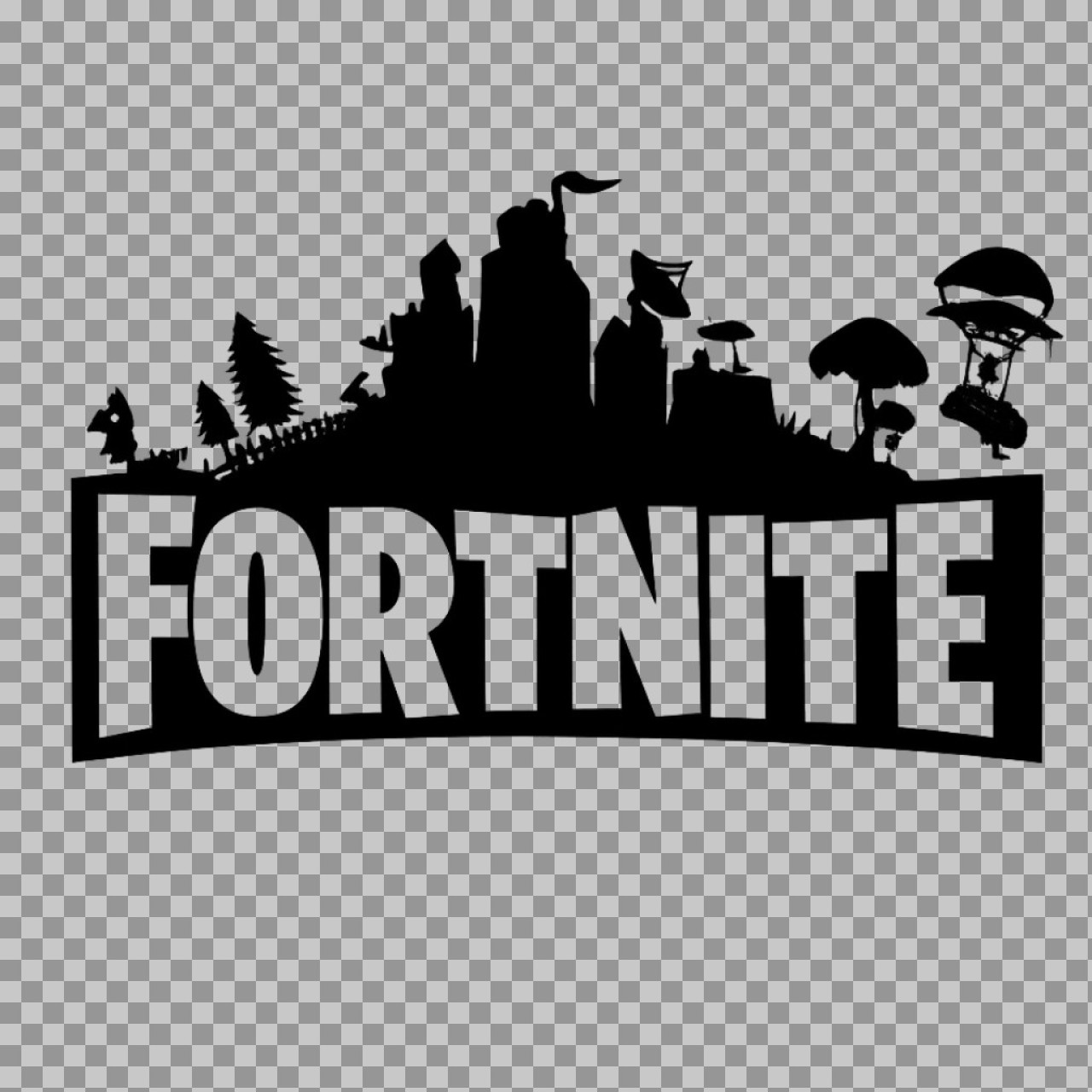 Fortnite Logo Silhouette PNG | Free Transparent Download