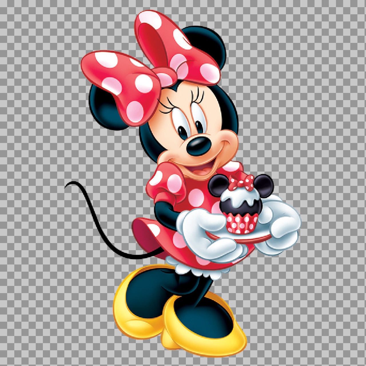 Minnie Mouse with Cupcake PNG | Free Disney Clip Art
