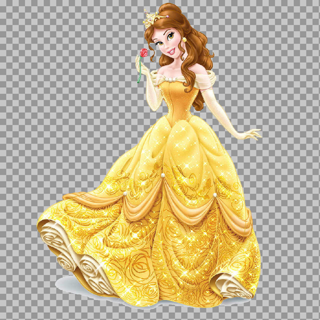 Princess Belle PNG | Transparent Disney Princess Clipart