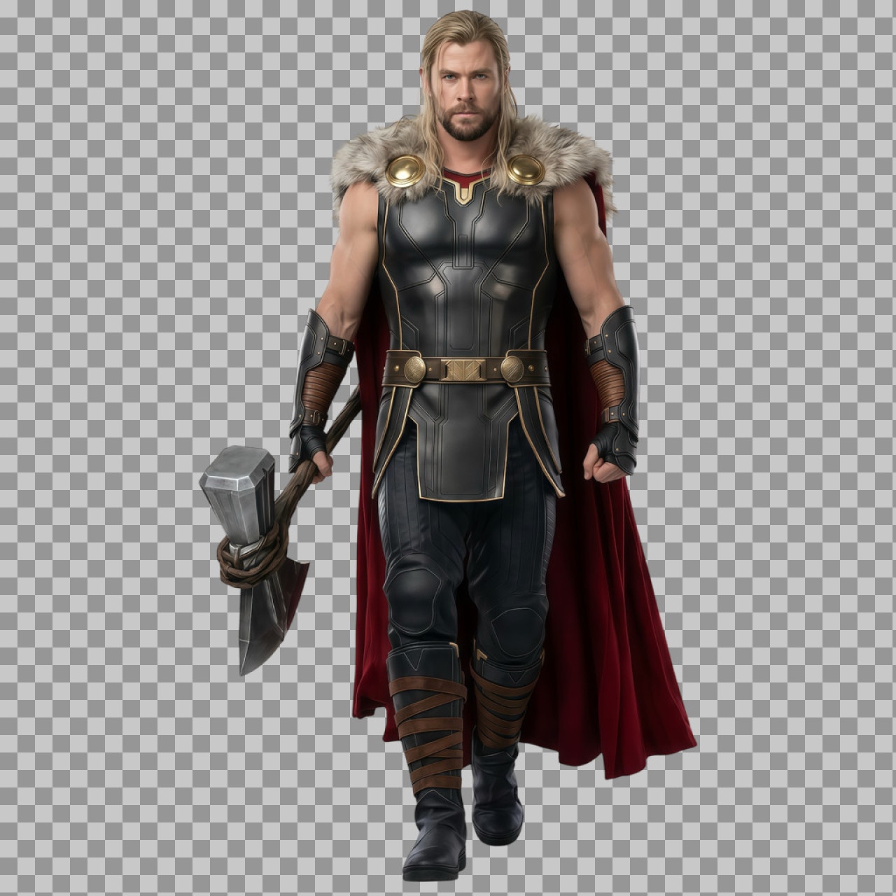 Full-Body Thor with Stormbreaker PNG | Marvel Character...