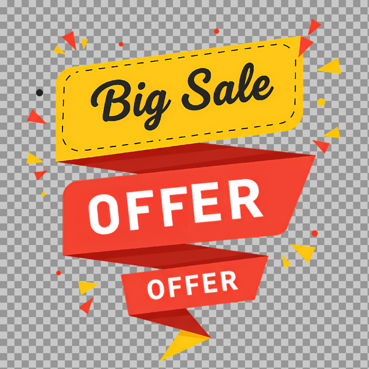 Big Sale & Offer Banner PNG | Free Graphic for Promotions