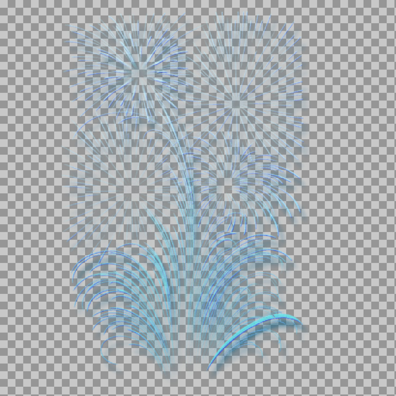 Blue Fireworks PNG | Free Celebration & Holiday Graphic...