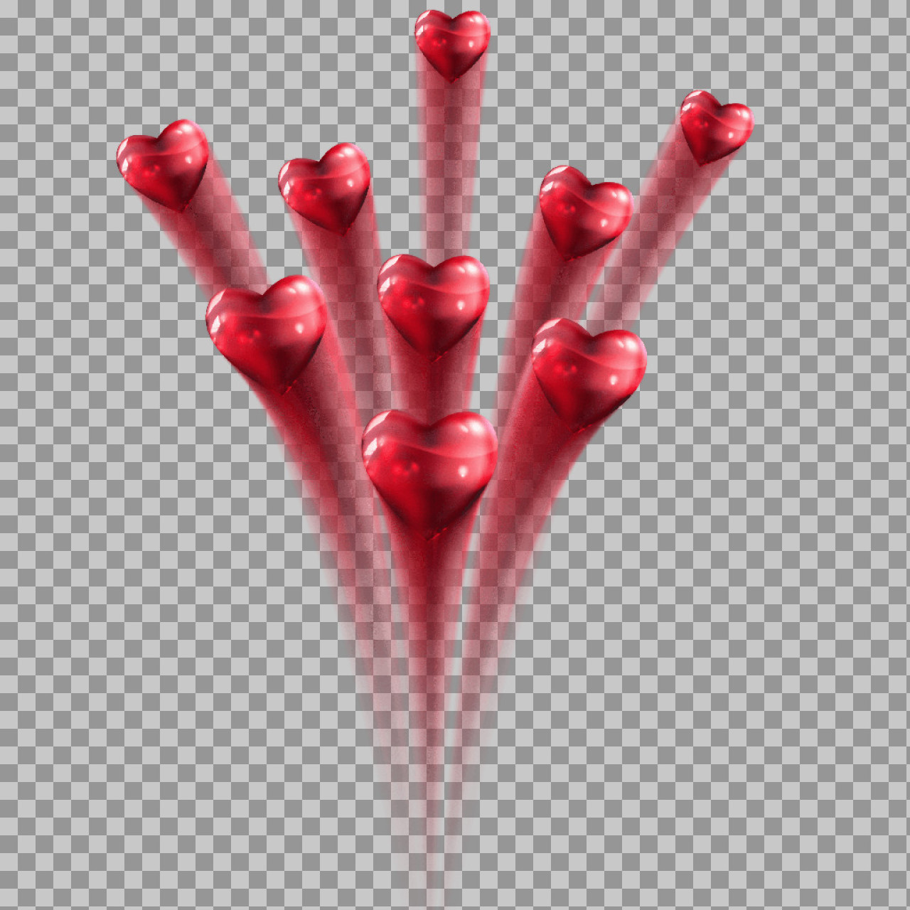 Heart Fireworks PNG | Free Romantic Celebration Clipart...