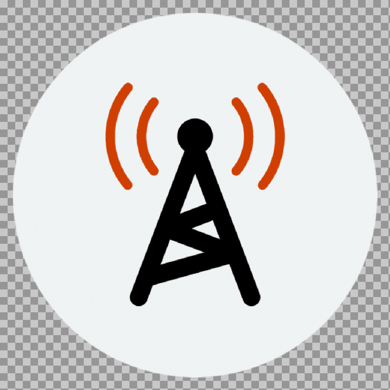 Free Broadcast Tower Icon PNG | Signal & Radio Graphic