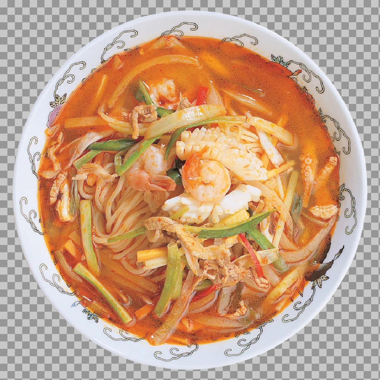 Delicious Jjamppong | Korean Spicy Seafood Noodle Soup...