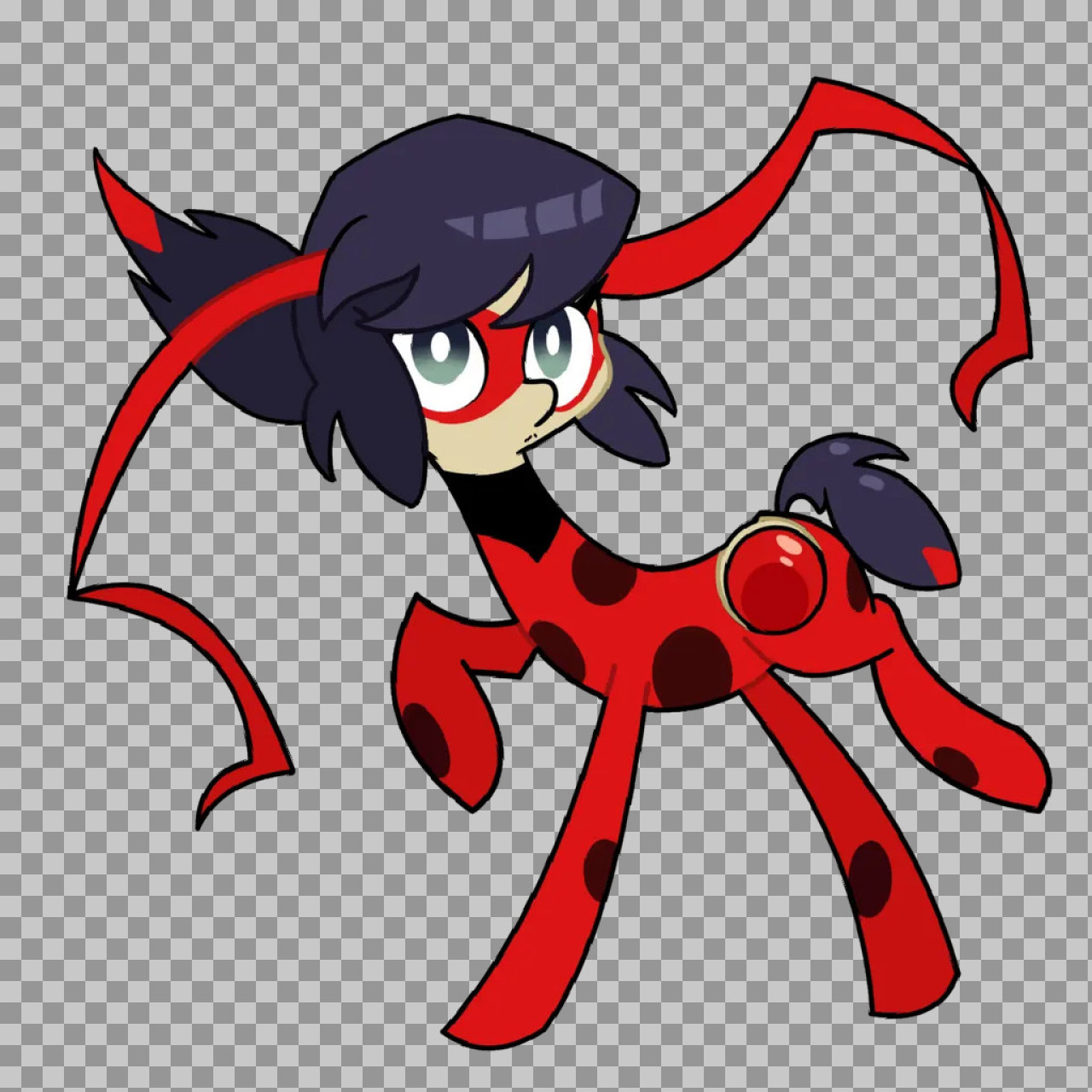 Ladybug as a Pony Fan Art | My Little Pony x Miraculous PNG