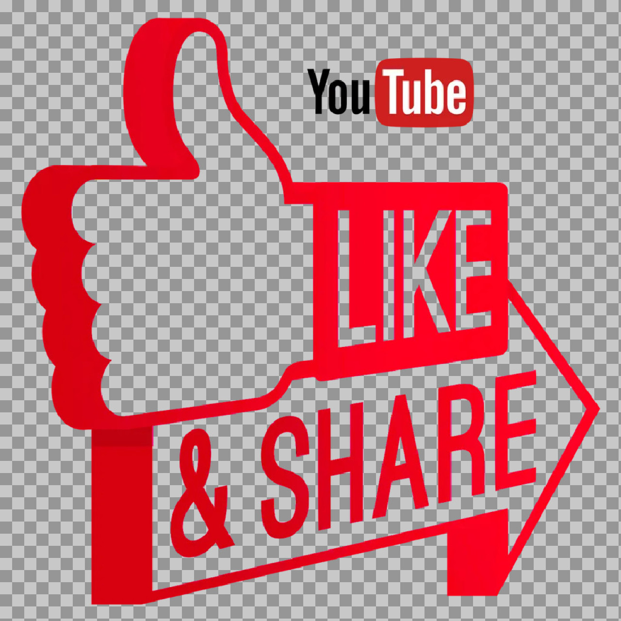 YouTube Like and Share PNG | Free CTA Icon for Videos...