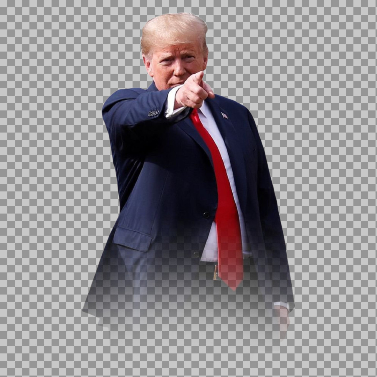 Donald Trump Pointing Finger PNG | Transparent Cutout Image