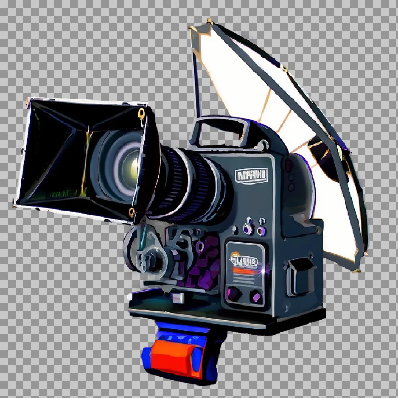 Studio Video Camera PNG Transparent Image for Film & Media Design...