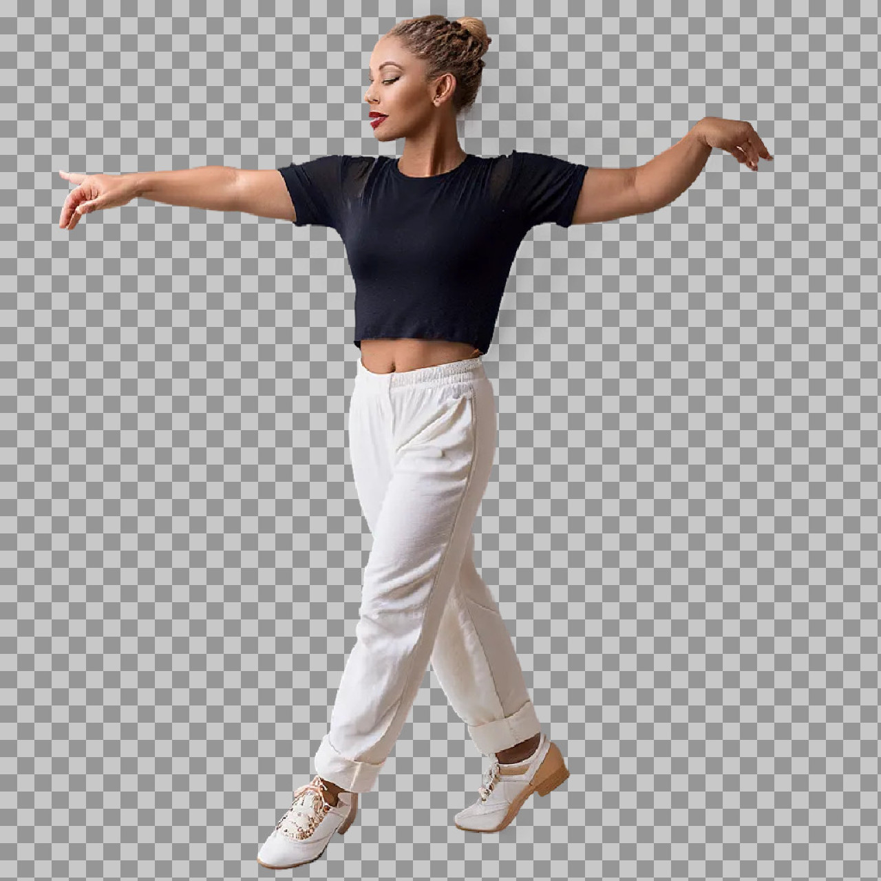 Graceful Female Dancer PNG | Transparent Background...