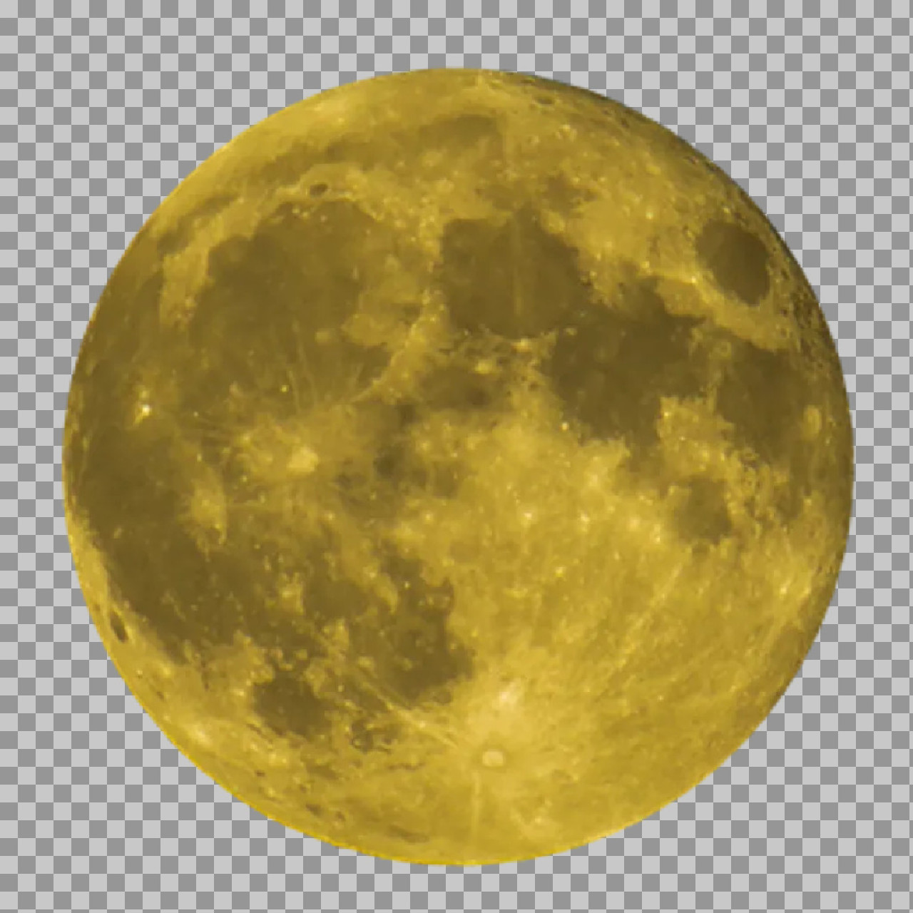 Yellow Full Moon PNG | Realistic Golden Harvest Moon Clipart...