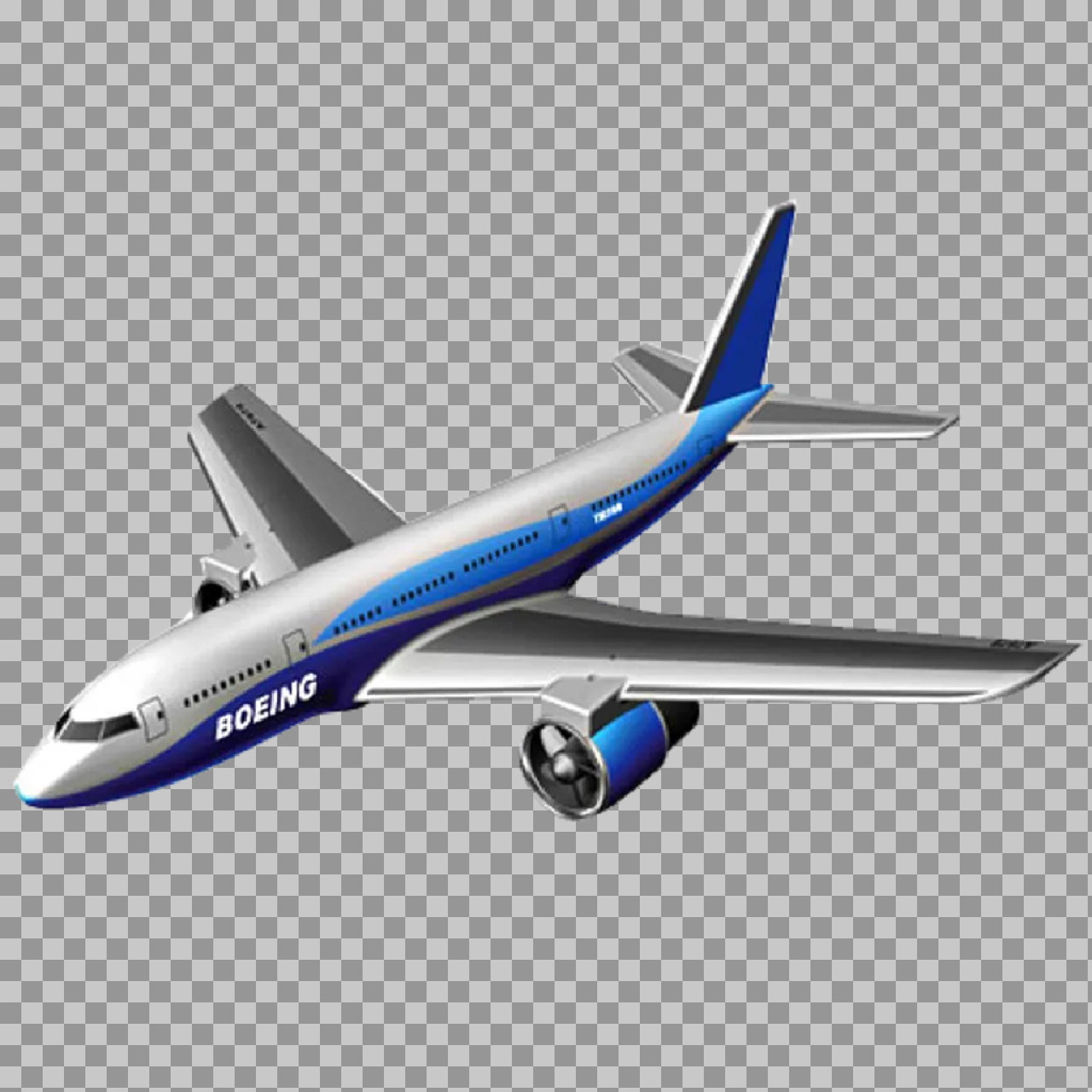Boeing 787 Dreamliner Airplane PNG Illustration...
