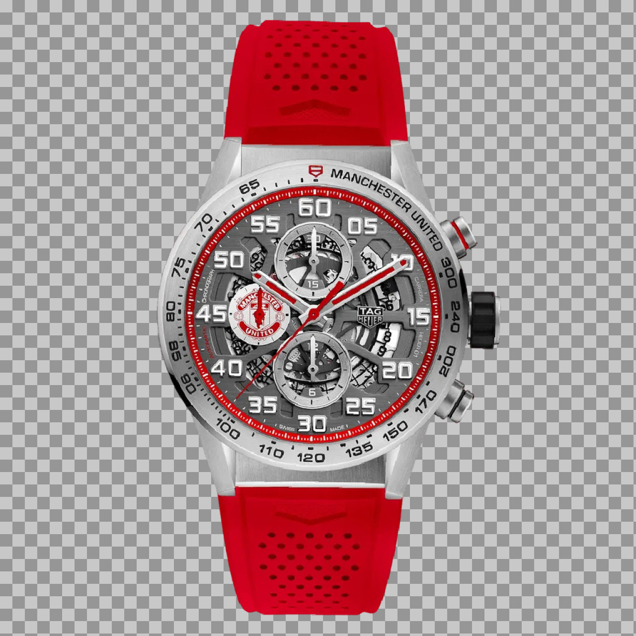TAG Heuer Manchester United Watch PNG | Carrera Special Edition
