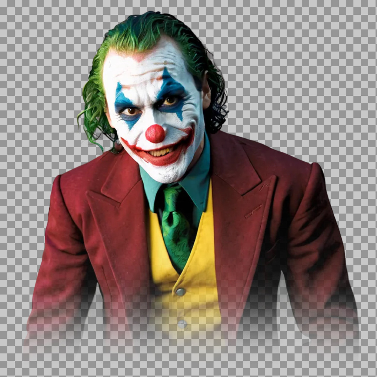 High-Quality Joker PNG | Joaquin Phoenix Portrait | DC Villain...