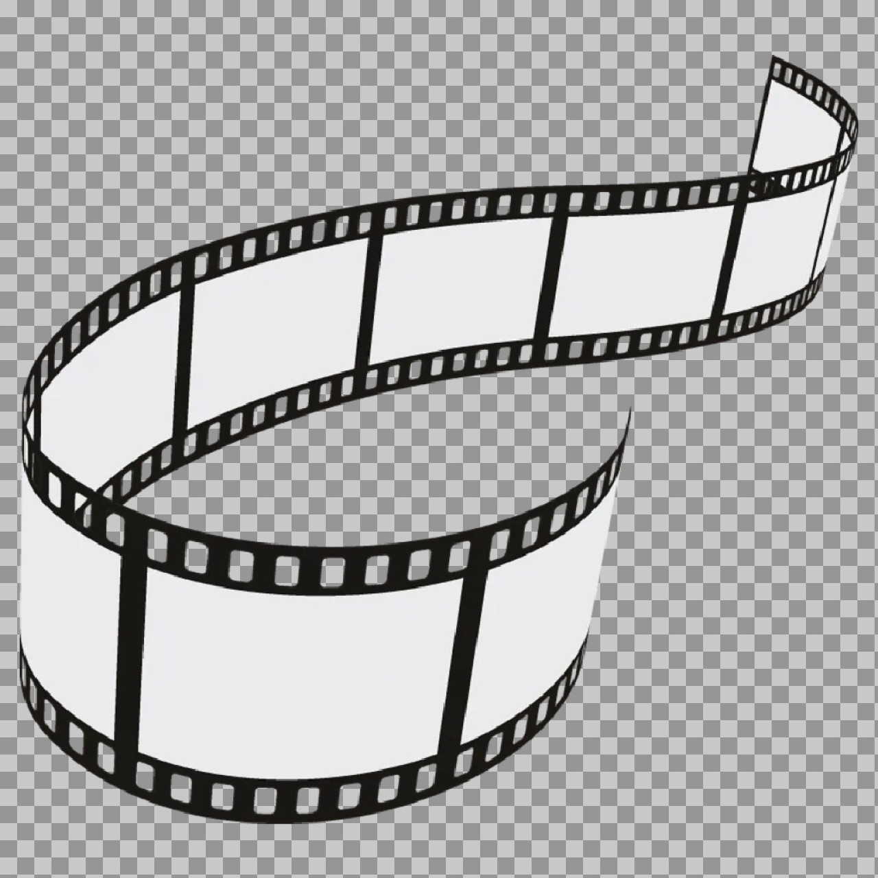 Film Strip PNG | Blank Movie Reel Clipart for Editing