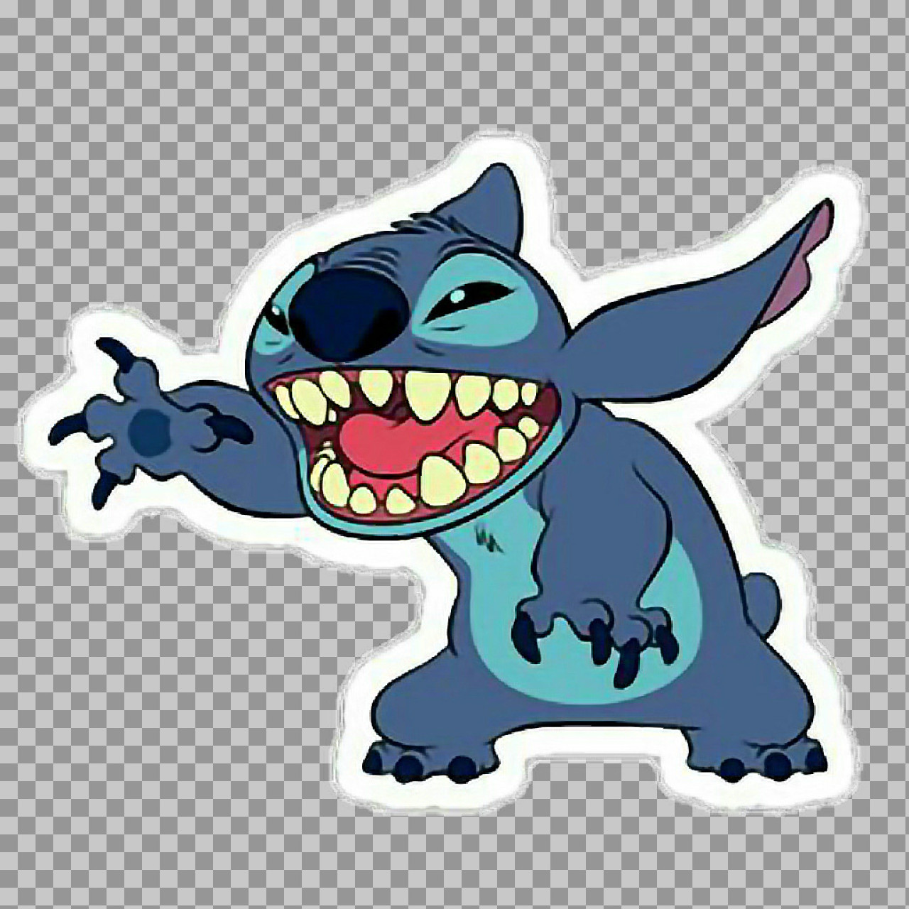 Angry Stitch PNG Sticker | Scary Lilo & Stitch Clip Art...