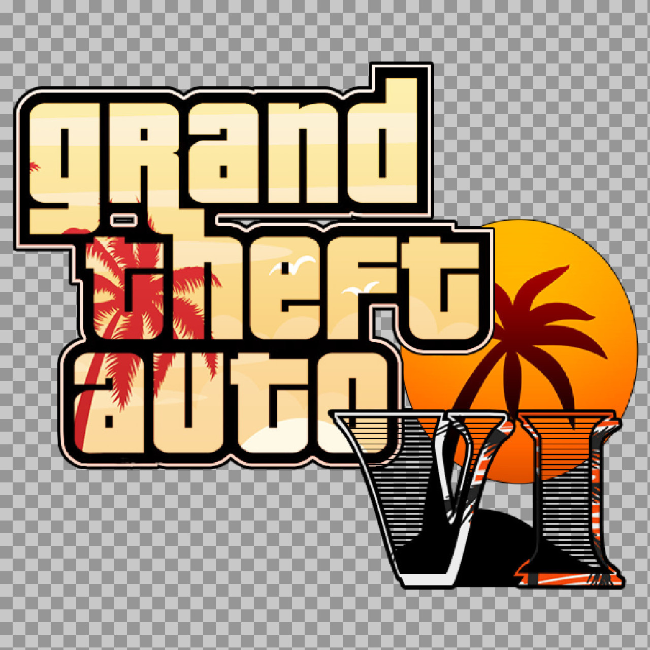 GTA 6 Logo PNG | Vice City Themed Fan Concept Art