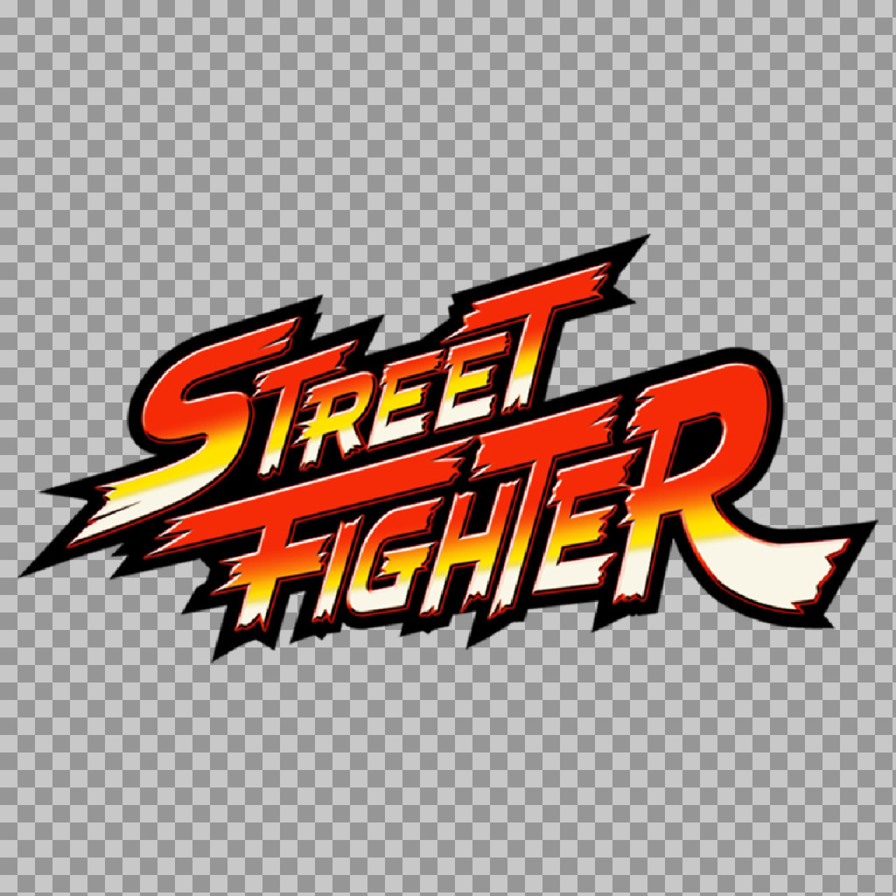 Classic Street Fighter Logo PNG | Retro 90s Gaming Emblem...