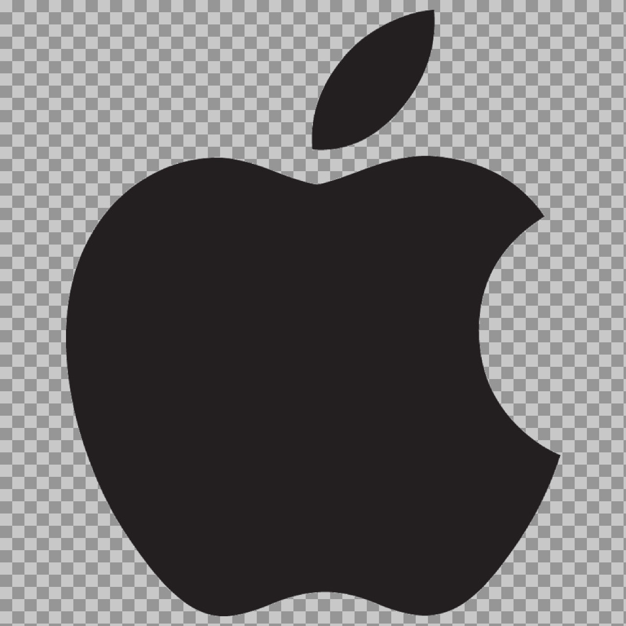Black Apple Logo PNG | Flat & Transparent Icon