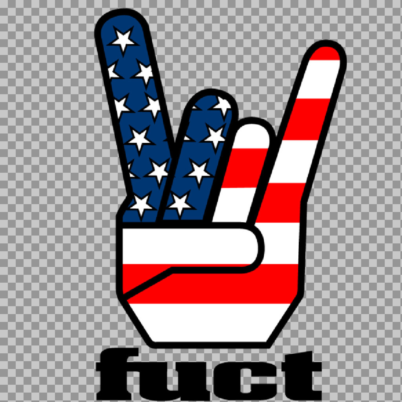 American Flag Peace Hand PNG Transparent | Patriotic USA Gesture...