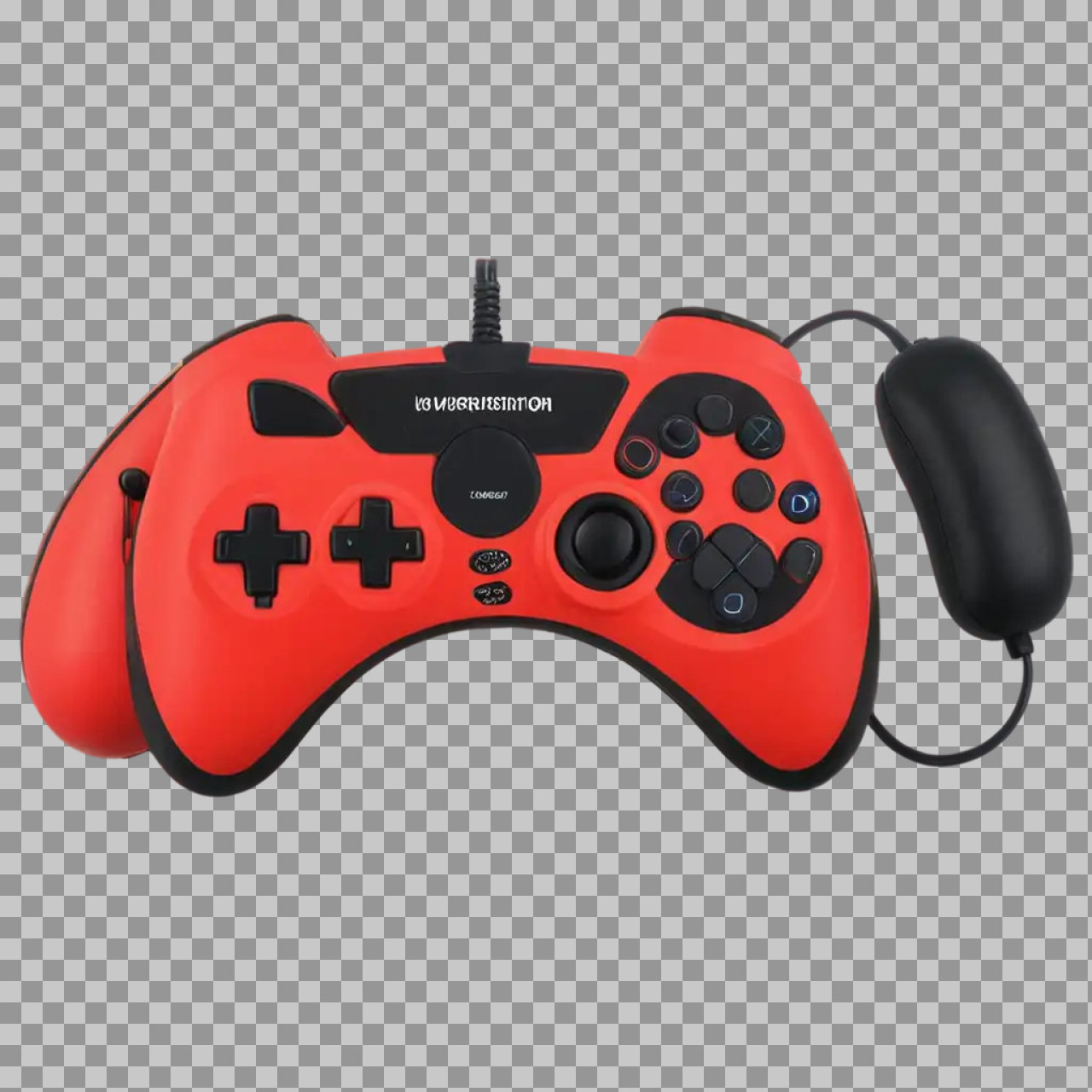 Ergonomic Red Wired Gaming Controller with Joystick Grip | Gaming Accessories...